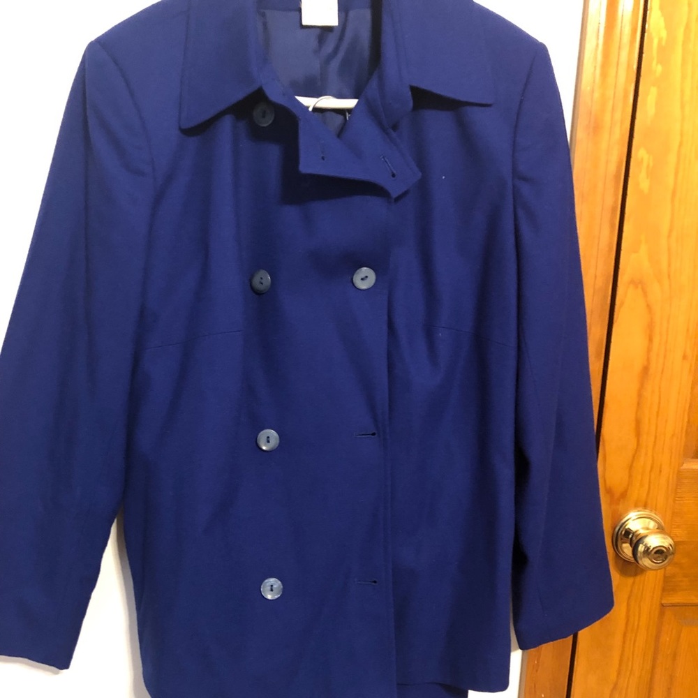 Harvé Benard Royal Blue Skirt Suit Set